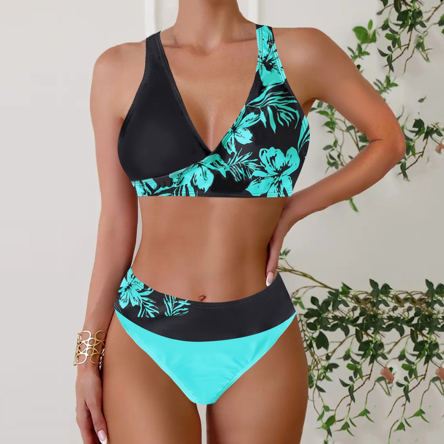 👙【S~5XL】Nowy styl damski dwuczęściowy kostium kąpielowy bikini