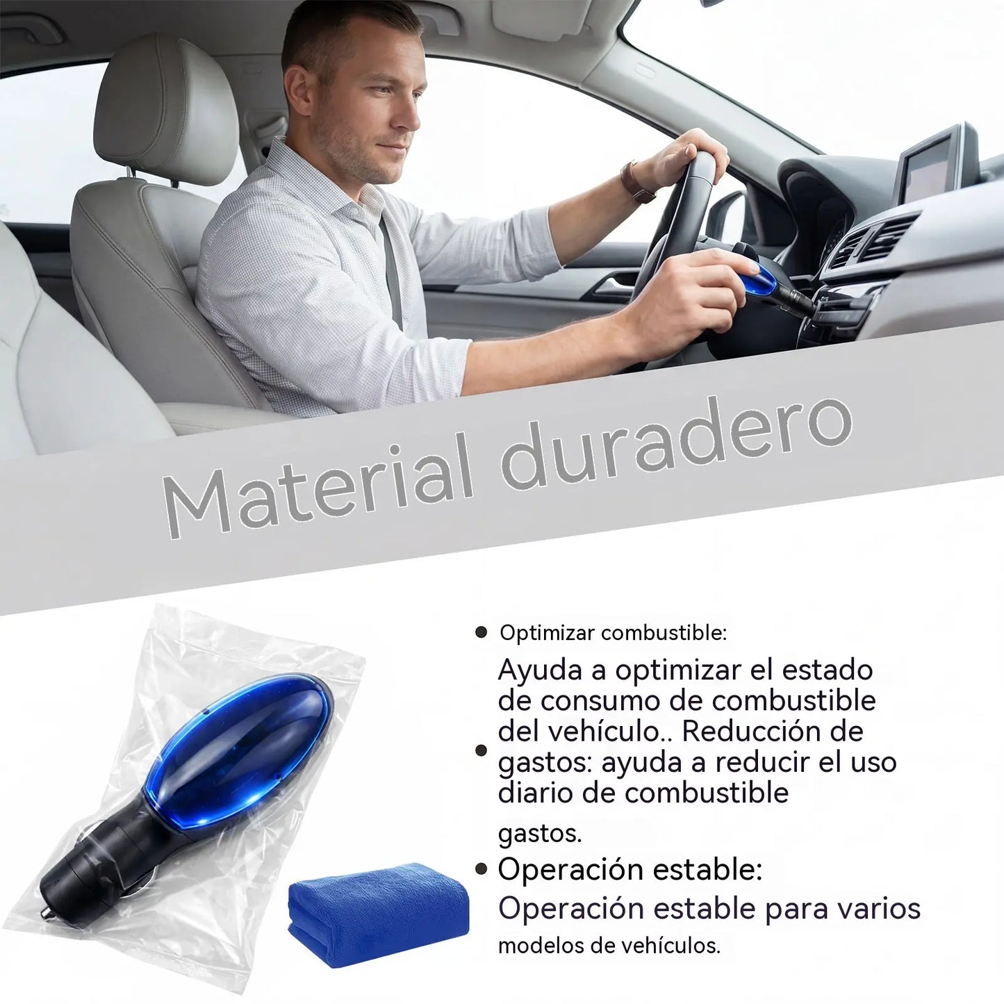 Ahorrador de combustible para el coche: Ahorra combustible, mejora la potencia y reduce el consumo en la conducción diaria.