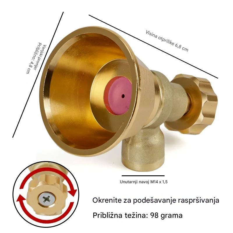 💦🔥Posebna vremenski ograničena ponuda🔥Mjedena poljoprivredna mlaznica za prskanje s podesivom mlaznicom 🌾