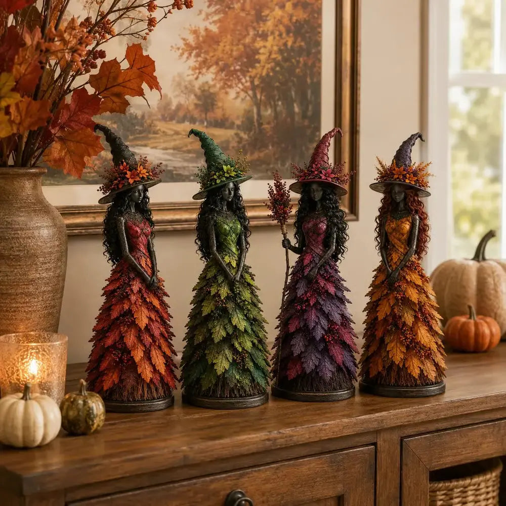 🧙‍♀️🔥Hit Sprzedaży 【Rabat 50%】 Zaczarowana figurka jesiennej wiedźmy