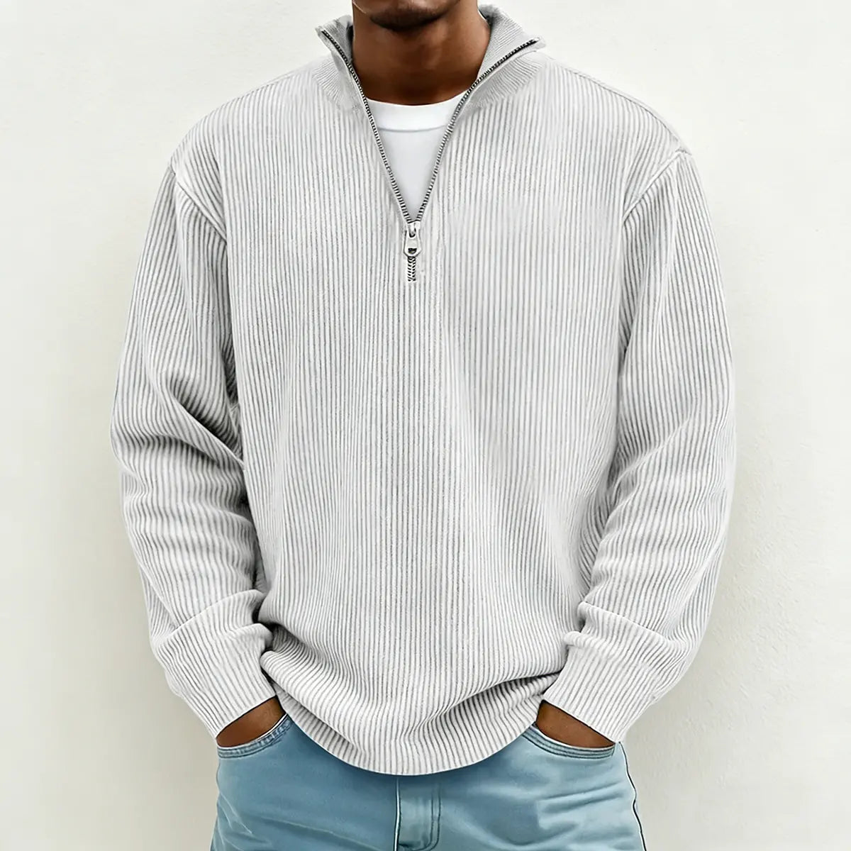 🔥【S-5XL】Nuevo polo de cuello alto sencillo de color liso para hombre, colección 2026
