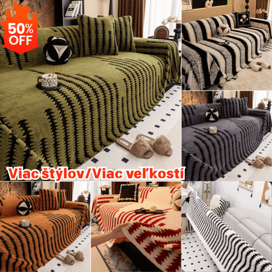 🛋️zľava 50% 🎉 Mäkký, protišmykový plyšový poťah na pohovku🍂【180*130 cm】