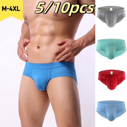 Gran valor 🔥 [Juego de 5] 🩲 Pantalones cortos triangulares para hombre [M-4XL]