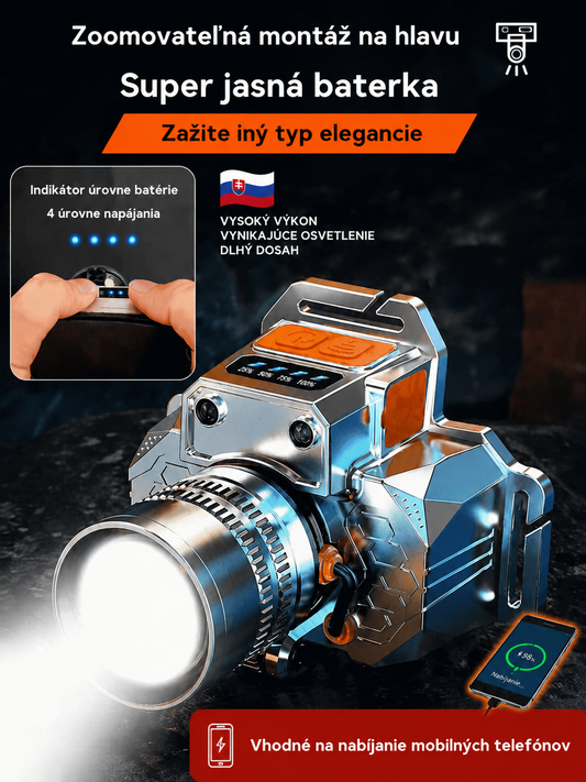 【✨Kúp 1 a získaj 1 zadarmo】🔦Super jasné hlavové senzorové svietidlo, uvoľní tvoje ruky, super dlhá doba svietenia.