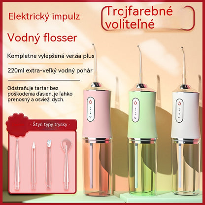 🦷💧⏳ Obmedzená časová špeciálna ponuka ⏰ Prenosný vodný zubný niť a ústna čistiace zariadenie