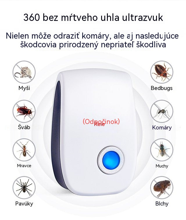【Zľava na konci sezóny】🔥🐭【3 ks】Fyzikálny tichý ultrazvukový odpudzovač hlodavcov a hmyzu