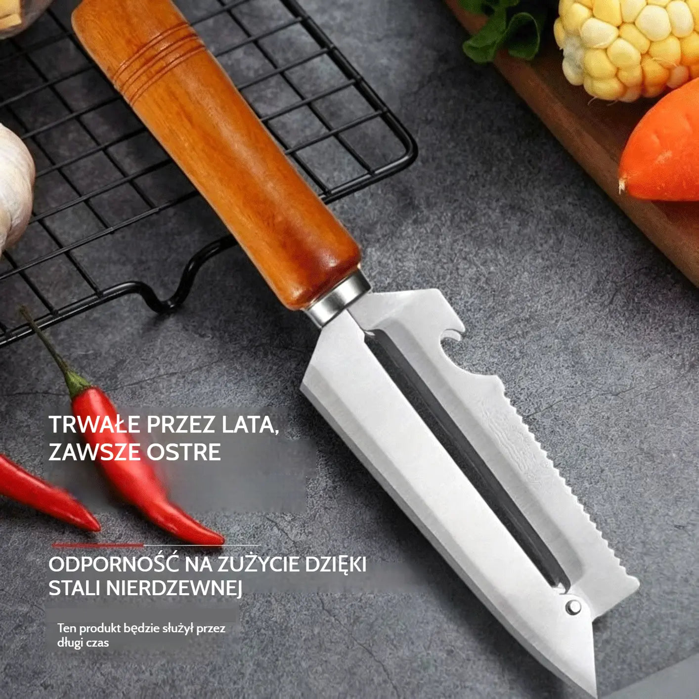 🥕【Kup 1, dostaj 1 za darmo】2 sztuki za 99 zł✨ Wielofunkcyjna obieraczka kuchenna: Wykonana ze stali nierdzewnej z ergonomiczną rączką, idealna do owoców, warzyw i mięsa 🔪