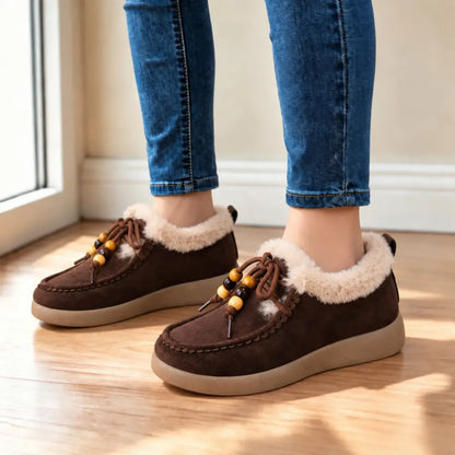 【36-41】Modne, zimowe, krótkie buty w nowym stylu dla kobiet z pluszowymi śniegowcami