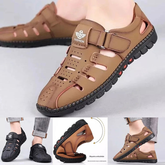 🔥👟【50% de descuento】🔥【38-44】Zapatos casuales transpirables y huecos para hombre, suela suave, novedad de verano 2025🔥