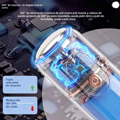 Nueva rueda eléctrica compacta 5 en 1 para pedicura automática.