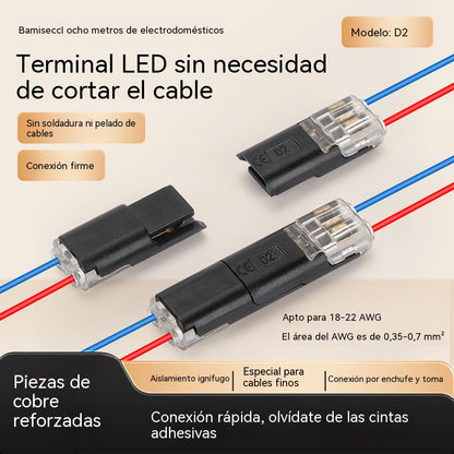 🔥Top hit 【Compra 30 piezas y llévate 30 gratis!】🏆 Conectores LED sin soldadura y sin cinta—Compra una vez, úsalo todo el año